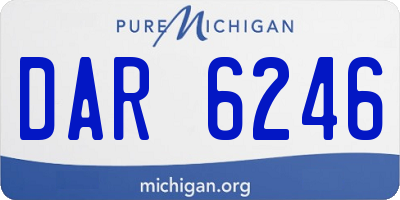 MI license plate DAR6246