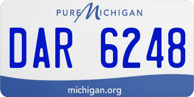 MI license plate DAR6248