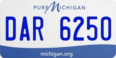 MI license plate DAR6250