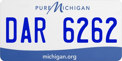 MI license plate DAR6262