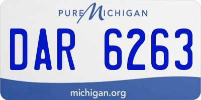 MI license plate DAR6263