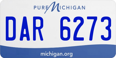 MI license plate DAR6273