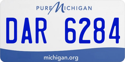 MI license plate DAR6284