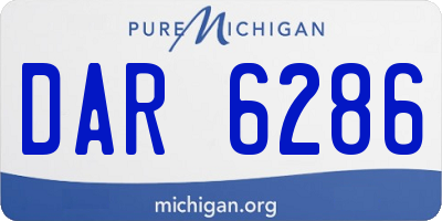 MI license plate DAR6286