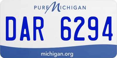 MI license plate DAR6294