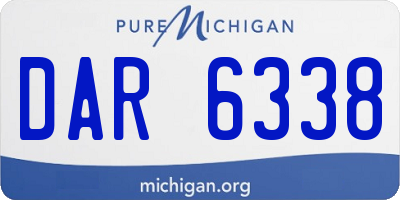 MI license plate DAR6338