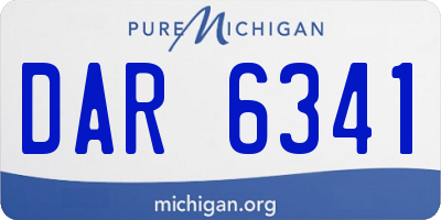MI license plate DAR6341