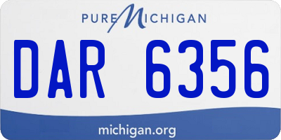 MI license plate DAR6356