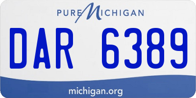 MI license plate DAR6389