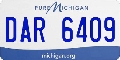MI license plate DAR6409