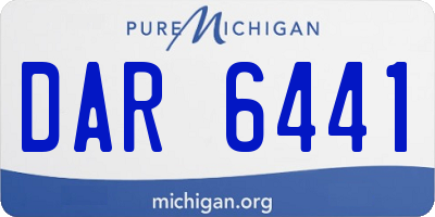 MI license plate DAR6441