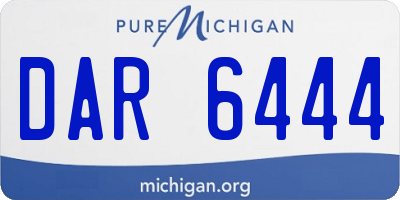 MI license plate DAR6444