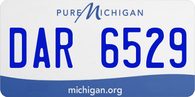MI license plate DAR6529