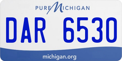 MI license plate DAR6530