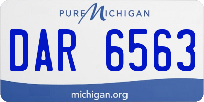 MI license plate DAR6563