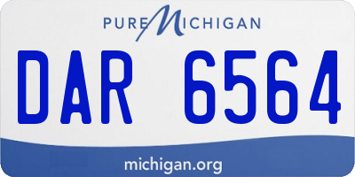 MI license plate DAR6564