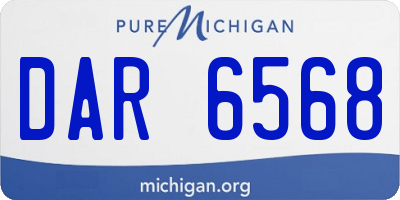 MI license plate DAR6568