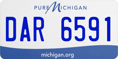 MI license plate DAR6591