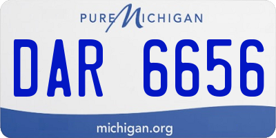 MI license plate DAR6656