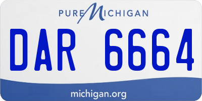 MI license plate DAR6664