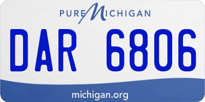 MI license plate DAR6806