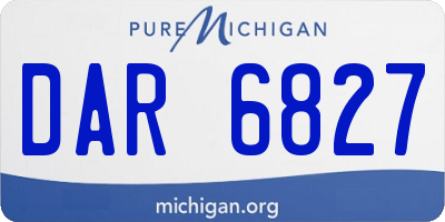 MI license plate DAR6827