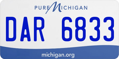 MI license plate DAR6833
