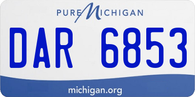 MI license plate DAR6853