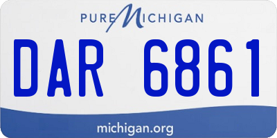 MI license plate DAR6861