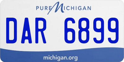 MI license plate DAR6899