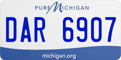 MI license plate DAR6907