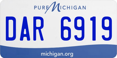 MI license plate DAR6919