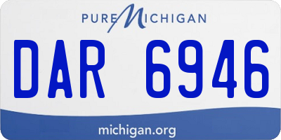 MI license plate DAR6946