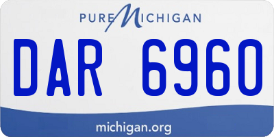 MI license plate DAR6960