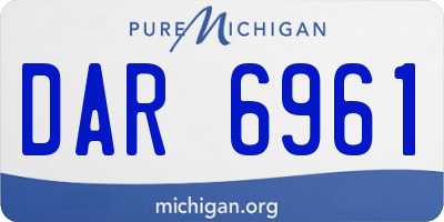 MI license plate DAR6961