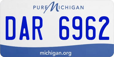 MI license plate DAR6962
