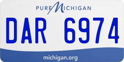 MI license plate DAR6974