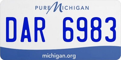 MI license plate DAR6983