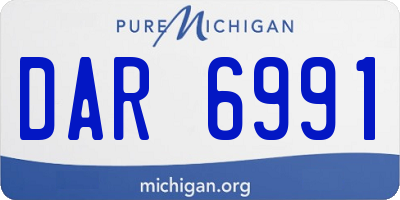 MI license plate DAR6991