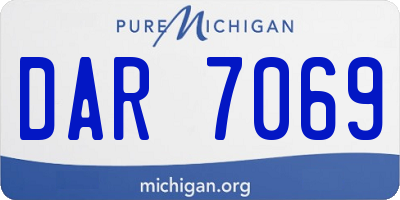 MI license plate DAR7069
