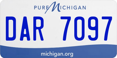 MI license plate DAR7097