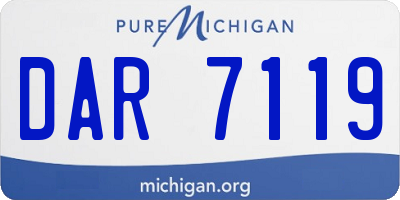 MI license plate DAR7119