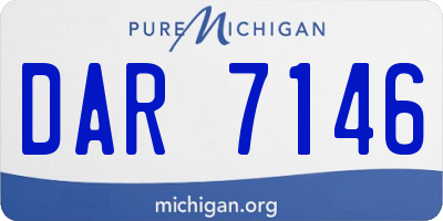 MI license plate DAR7146