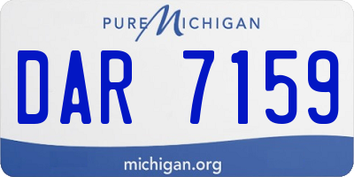 MI license plate DAR7159