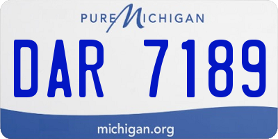 MI license plate DAR7189
