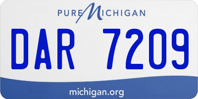 MI license plate DAR7209