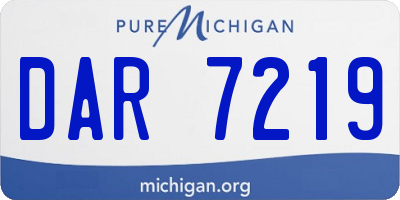 MI license plate DAR7219