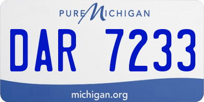 MI license plate DAR7233
