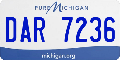 MI license plate DAR7236
