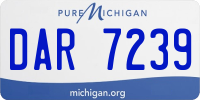 MI license plate DAR7239